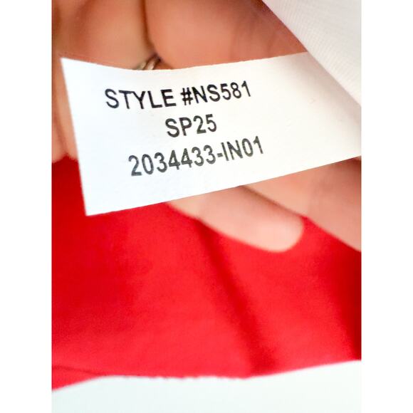 Madewell | NWOT Cotton Perfect Crewneck Tee in Ruby Red | Sz M - Picture 6 of 7